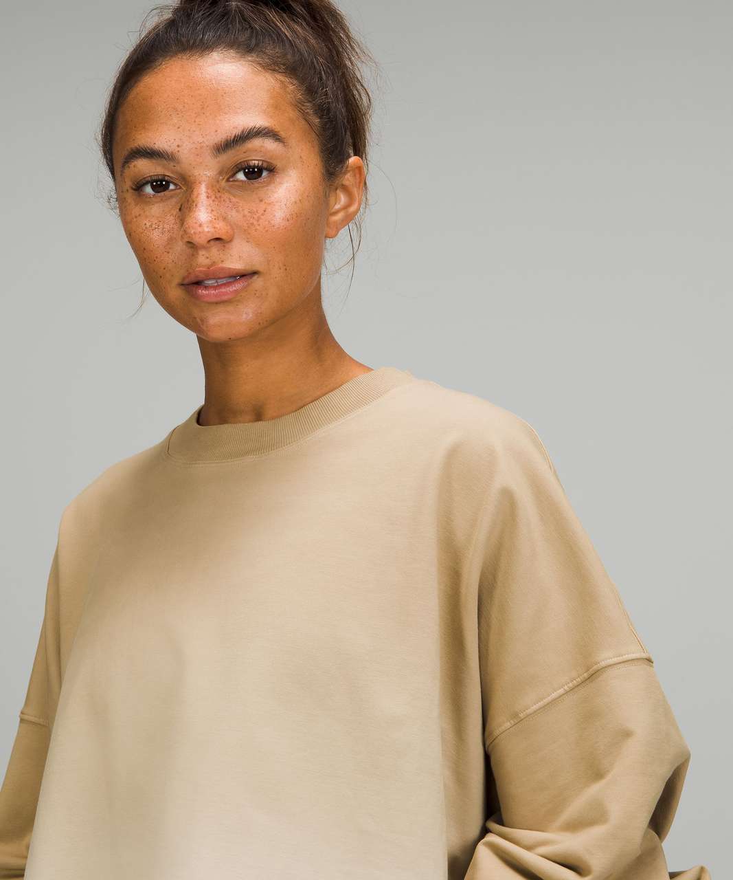 Lululemon LA Oversized Boxy Crew - Trench Ombre Wash - lulu fanatics