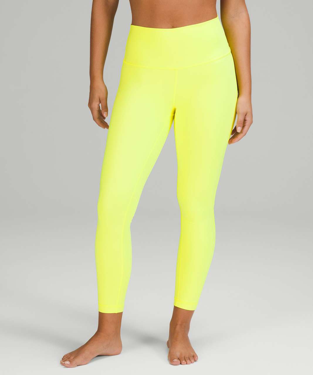 Lululemon NWT yellow serpentine align leggings 25” size 10 large new bright