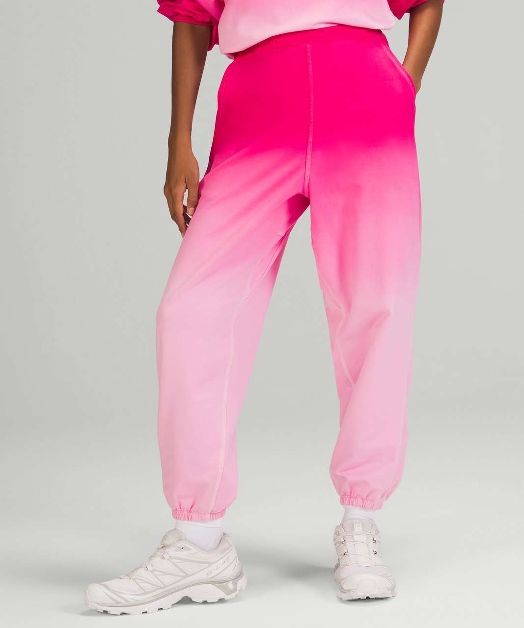 Lululemon LA Super-High-Rise Jogger - Sonic Pink Ombre Wash - lulu fanatics