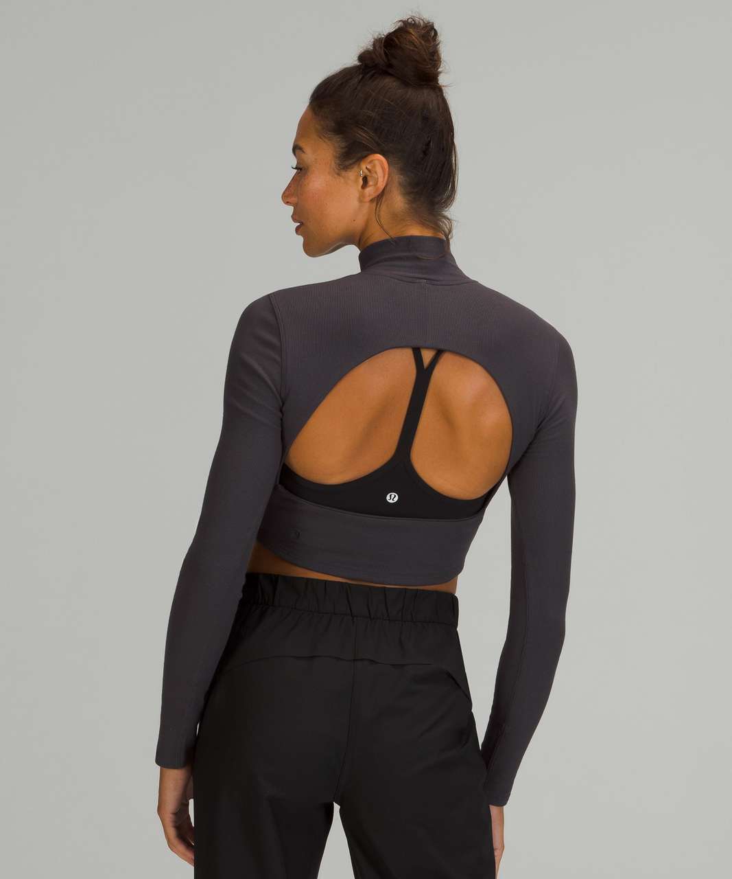 Lululemon Modal-Blend Open-Back Long Sleeve Shirt - Black - lulu