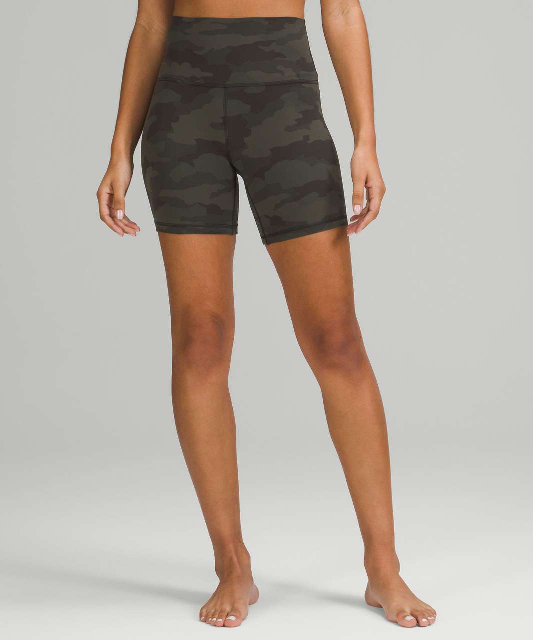 Lululemon Align High-Rise Short 6" - Heritage 365 Camo Dark Olive Multi