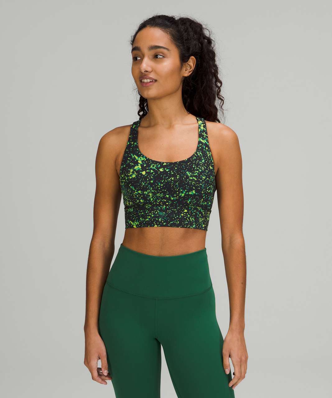 Lululemon Energy Longline Bra *Medium Support, B–D Cups - Sparks Fly Multi