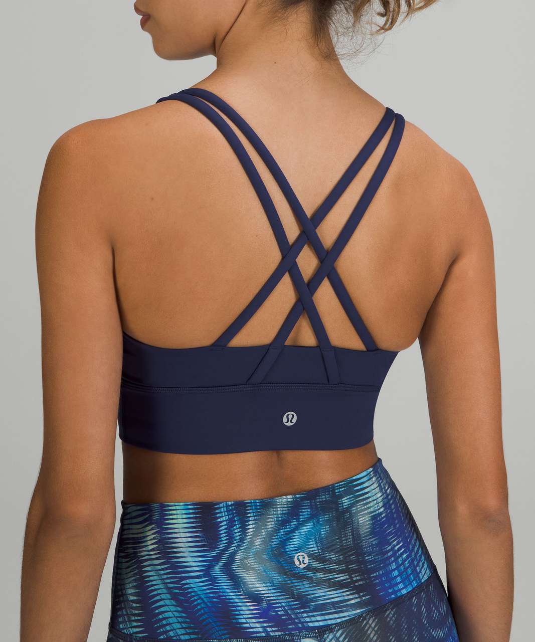 Lululemon Energy Longline Bra *Medium Support, B–D Cups - Night Sea - lulu  fanatics