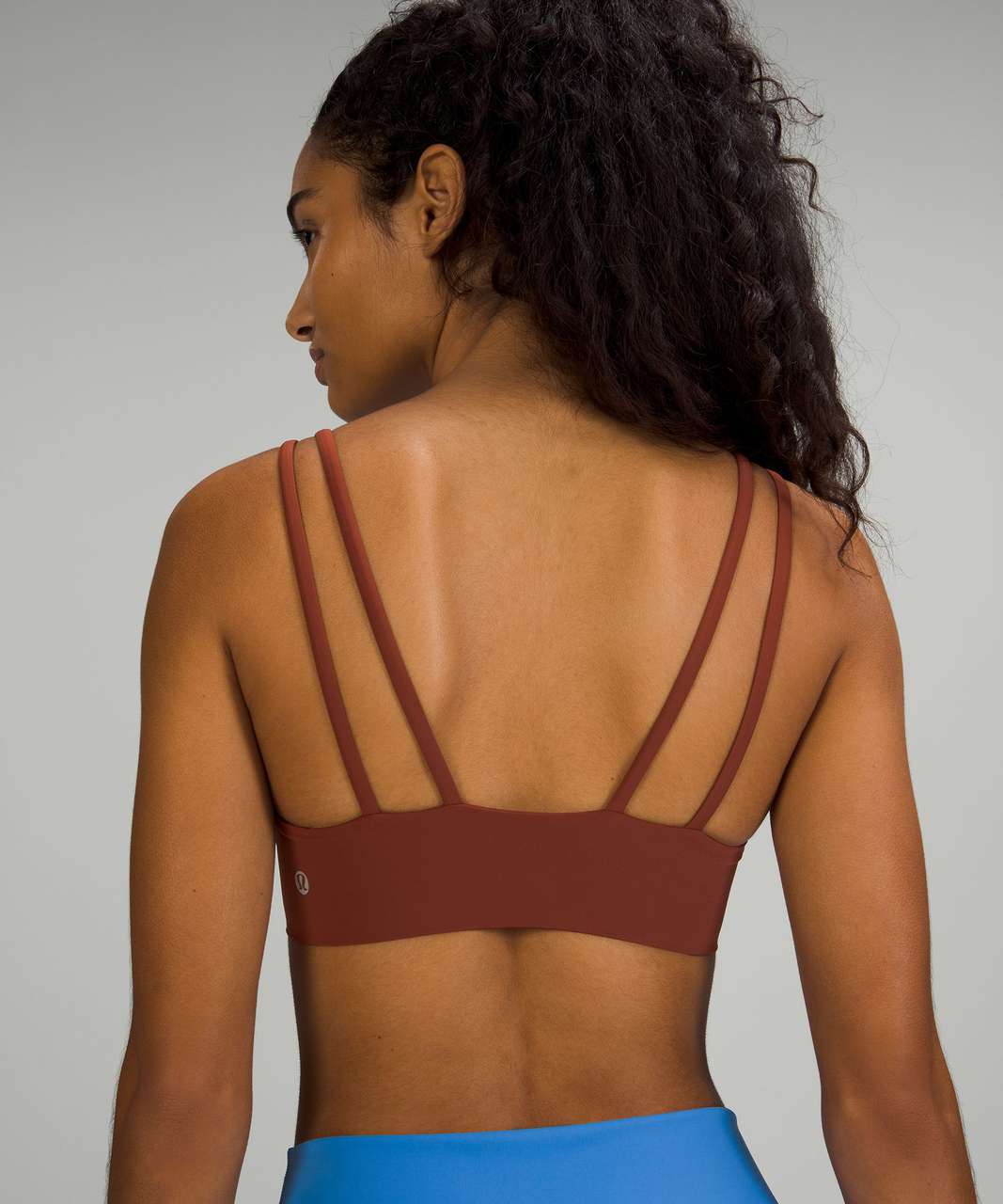 NWT Lululemon Like a Cloud Long Line Bra Roasted Brown D/DD Size : 10