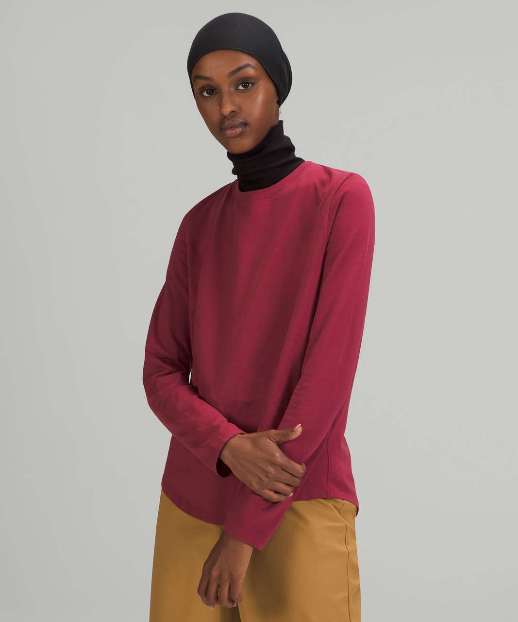 Lululemon Love Long Sleeve Shirt - Mulled Wine - lulu fanatics