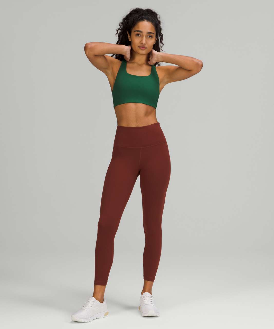 Lululemon Double Tap Sports Bra II Submarine Green / Black Mesh