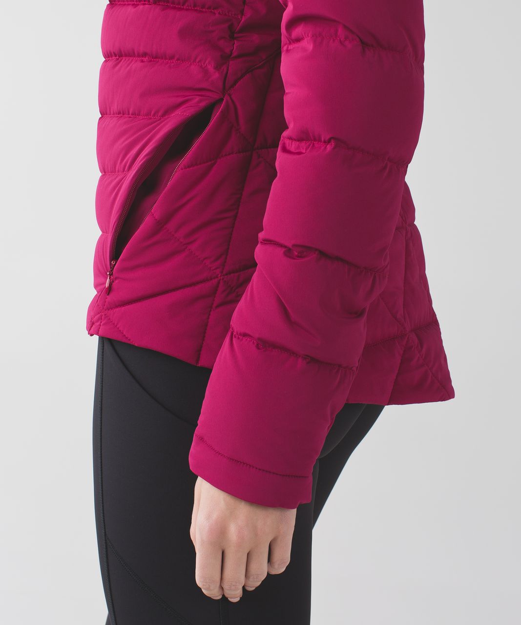 Lululemon Fluffed Up Jacket - Berry Rumble / Heathered Herringbone Heathered Berry Rumble Bordeaux Drama