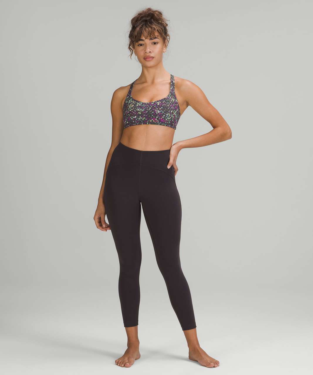 Lululemon Free To Be Bra Wild *Light Support, A/B Cup - Activate Floral  Multi - lulu fanatics