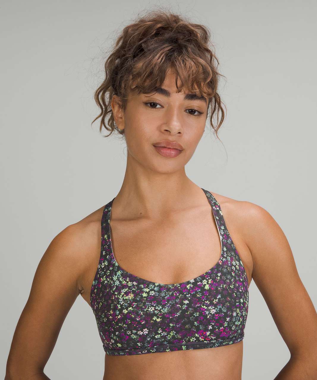 Lululemon Free To Be Bra Wild *Light Support, A/B Cup - Wild Thing Camo  Deep Coal Multi - lulu fanatics