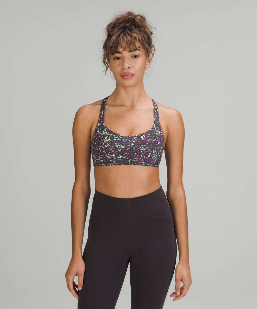 Lululemon Free to Be Bra - Wild *Light Support, A/B Cup - Fleur Motion Multi