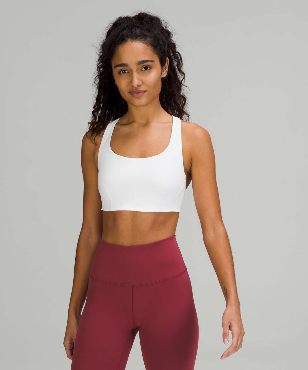 Lululemon Wunder Train Longline Bra Medium Support White - $27 (61% Off  Retail) - From Ava