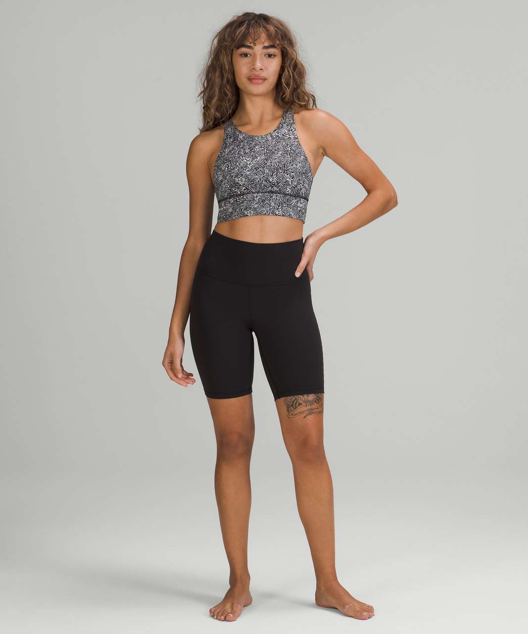 Lululemon Free to Be High-Neck Longline Bra - Wild *Light Support, A/B ...