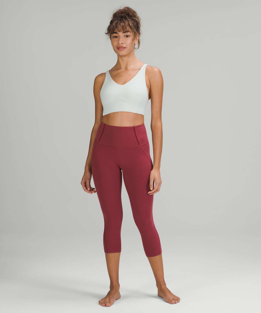 Lululemon In Alignment Longline Bra *Light Support, B/C Cup - Copper Brown  - lulu fanatics