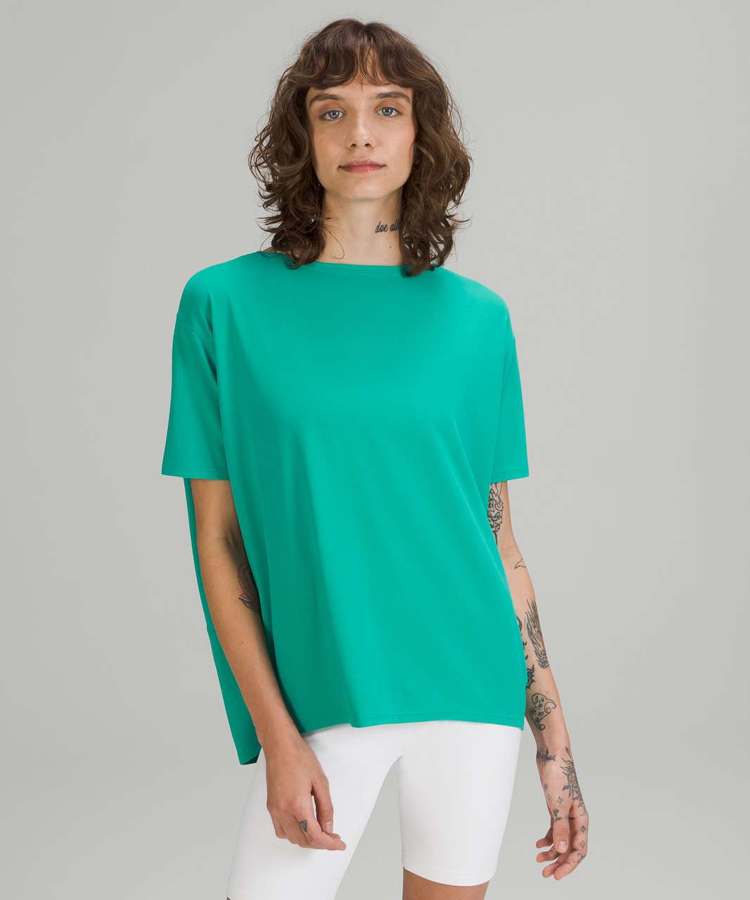 Lululemon Back in Action Short Sleeve Shirt *Nulu - Maldives Green