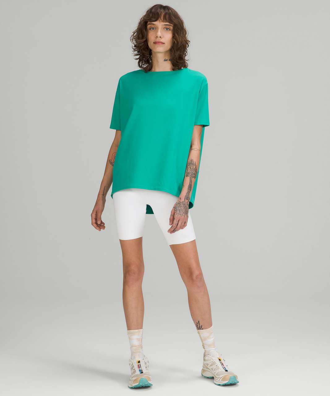 Lululemon Back in Action Short Sleeve Shirt *Nulu - Maldives Green