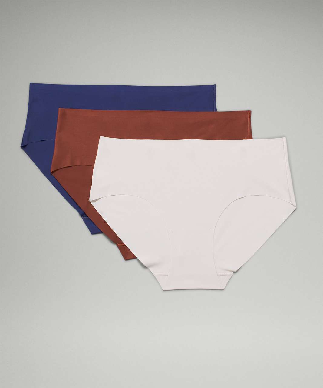 Lululemon InvisiWear Mid-Rise Hipster Underwear 3 Pack - Night Sea / Chrome  / Date Brown - lulu fanatics