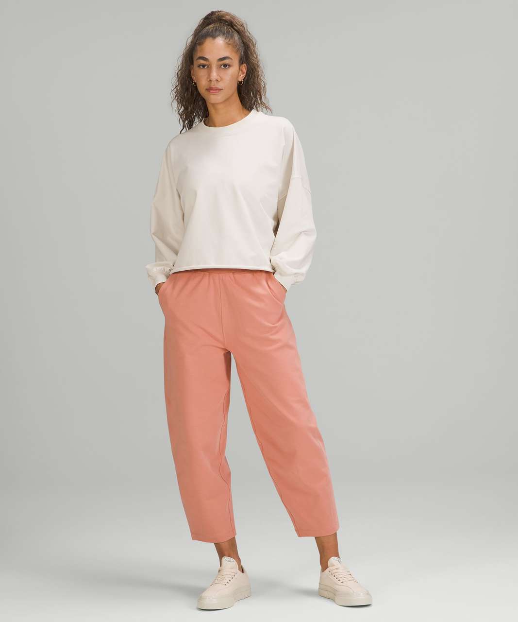 Lululemon LA Oversized Boxy Crew - White Opal