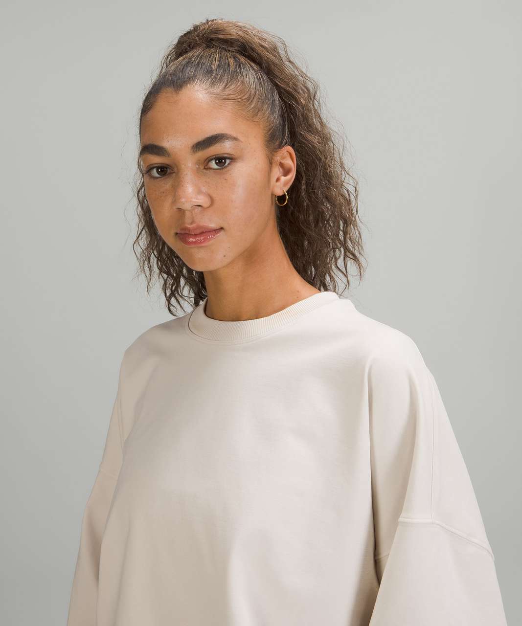 Lululemon LA Oversized Boxy Crew - White Opal