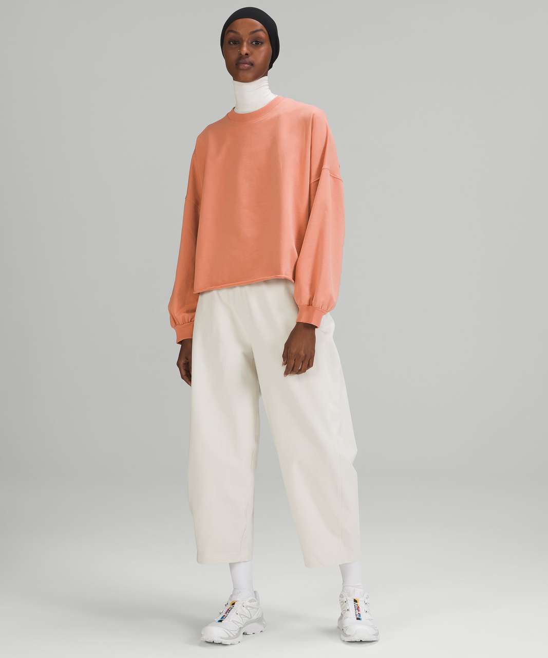 Lululemon LA Oversized Boxy Crew - Pink Savannah