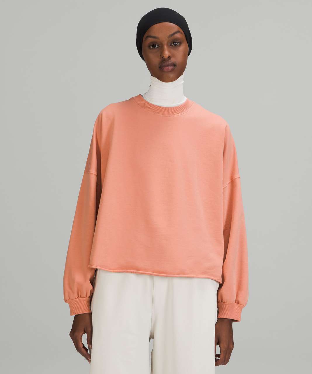 Lululemon LA Oversized Boxy Crew - Pink Savannah