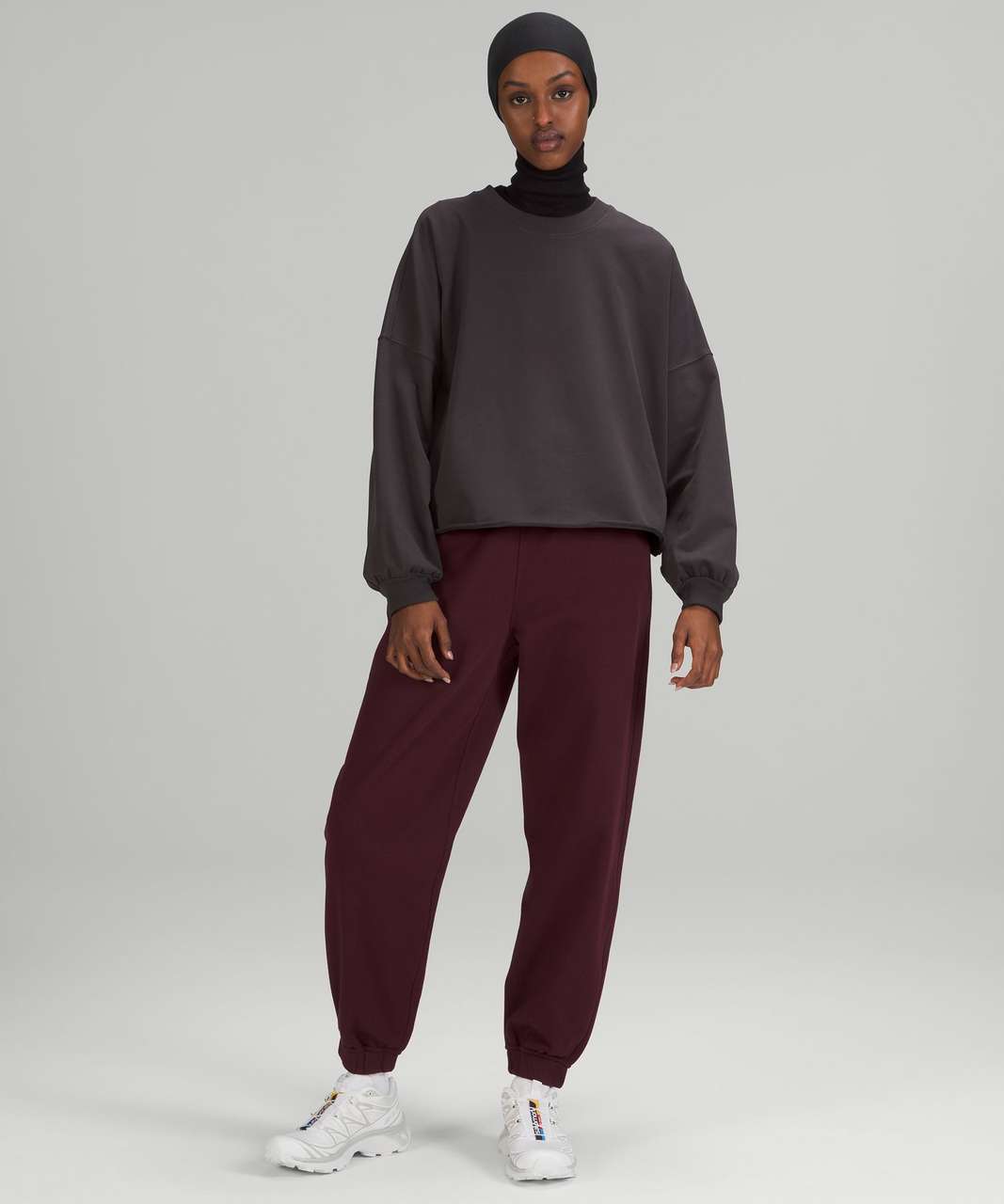 Lululemon LA Oversized Boxy Crew - Black Granite