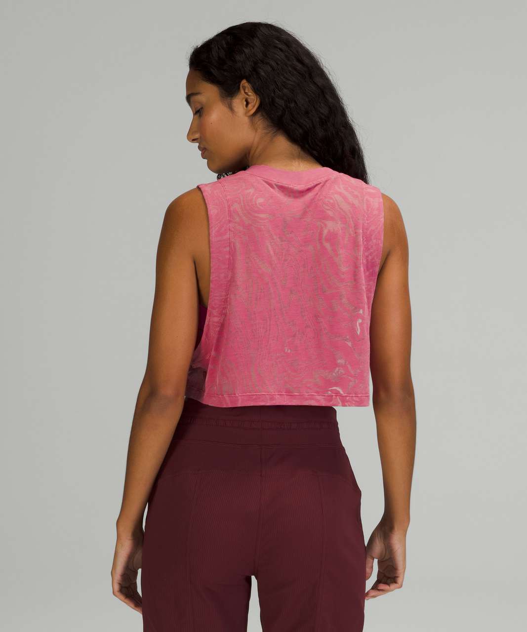 Lululemon All Yours Crop Tank Top *Veil - Pink Lychee