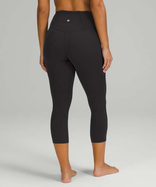 Lululemon Soft Ambitions High Rise Crop *Softstreme - Black - lulu fanatics