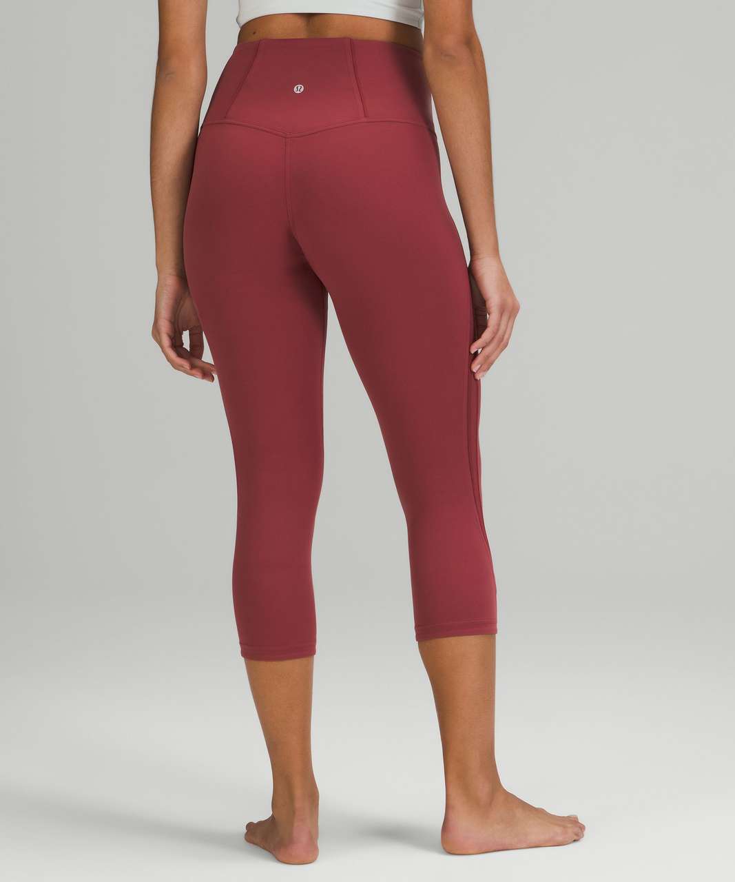 Lululemon mesh crop leggings  Burgundy leggings, Cropped leggings