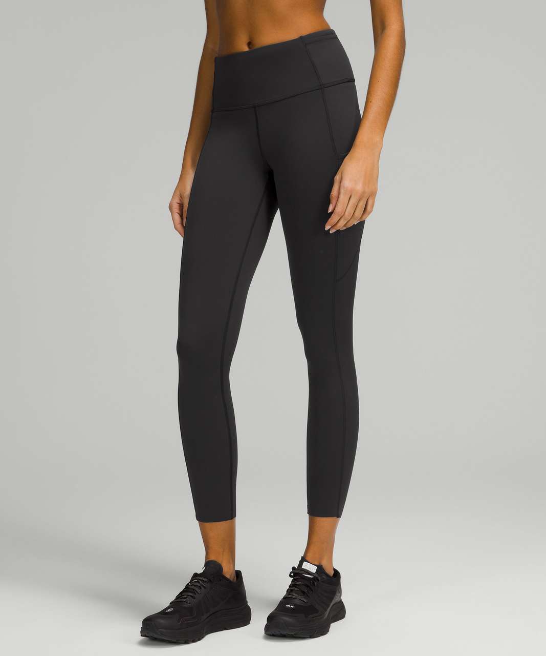 Lululemon Fast and Free High-Rise Tight 25" *Brushed Nulux - Black