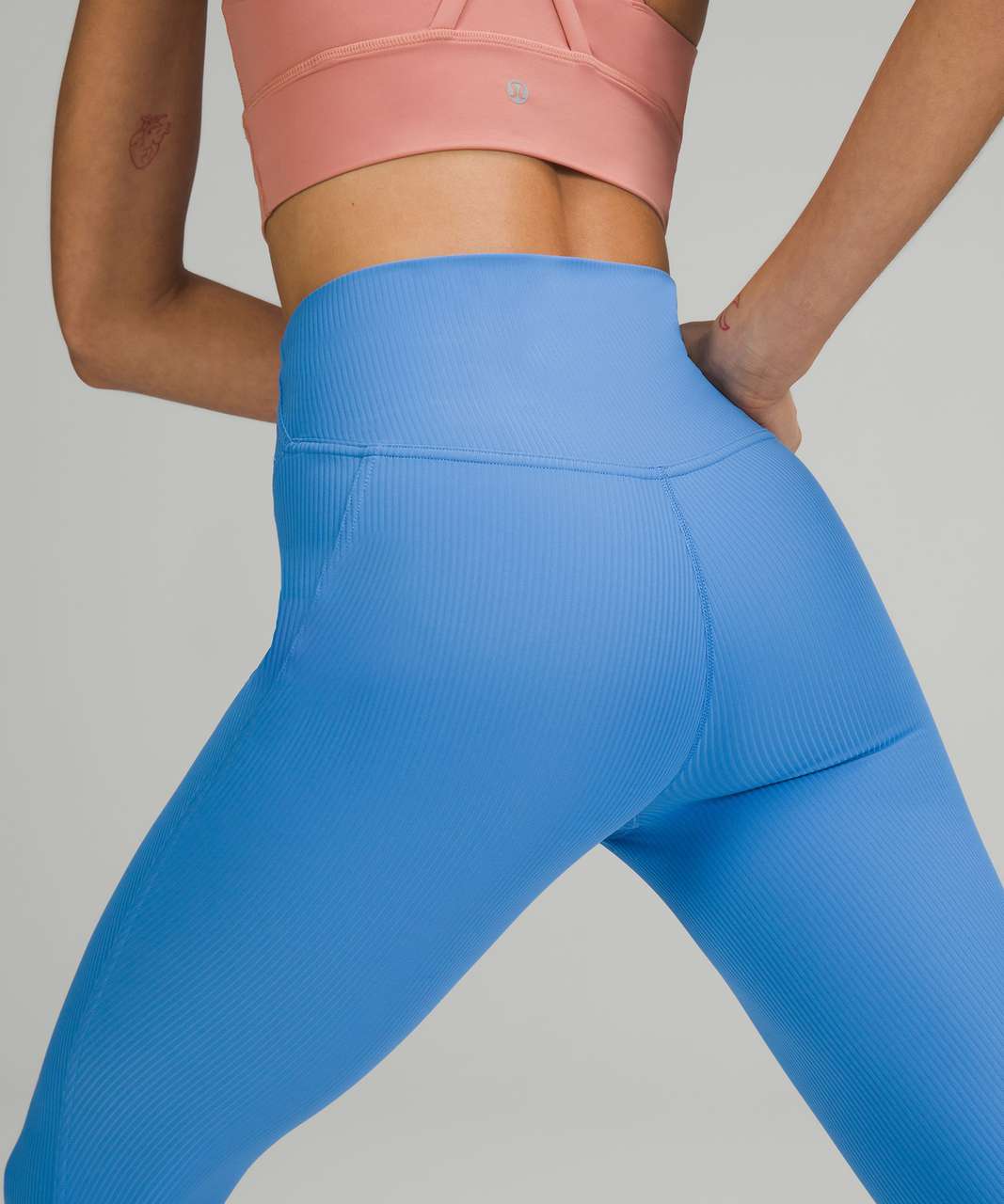 Lululemon Base Pace High-Rise Ribbed Tight 25" - Blue Nile