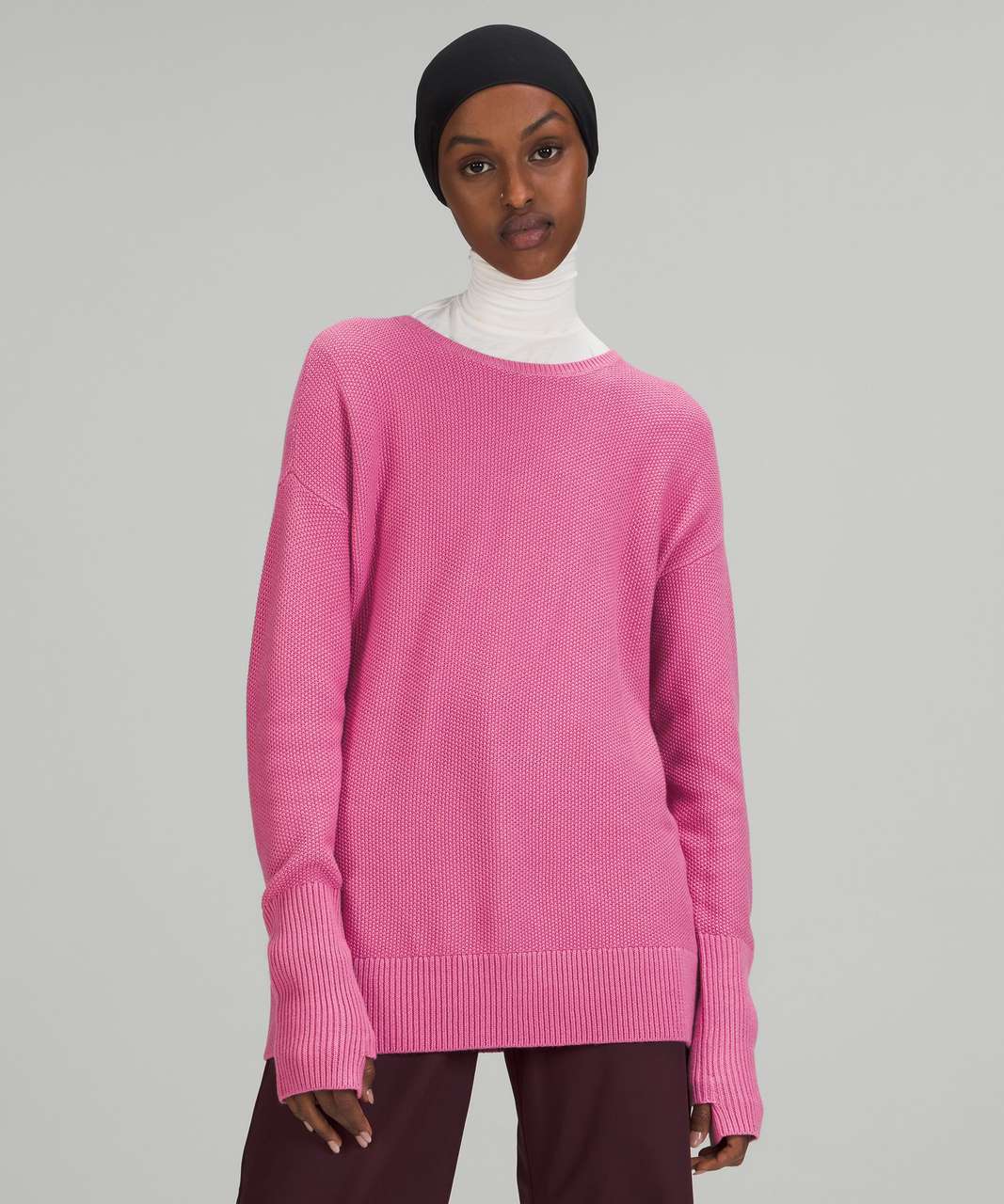 Lululemon Cashlu Crossover Back Sweater - Pink Blossom