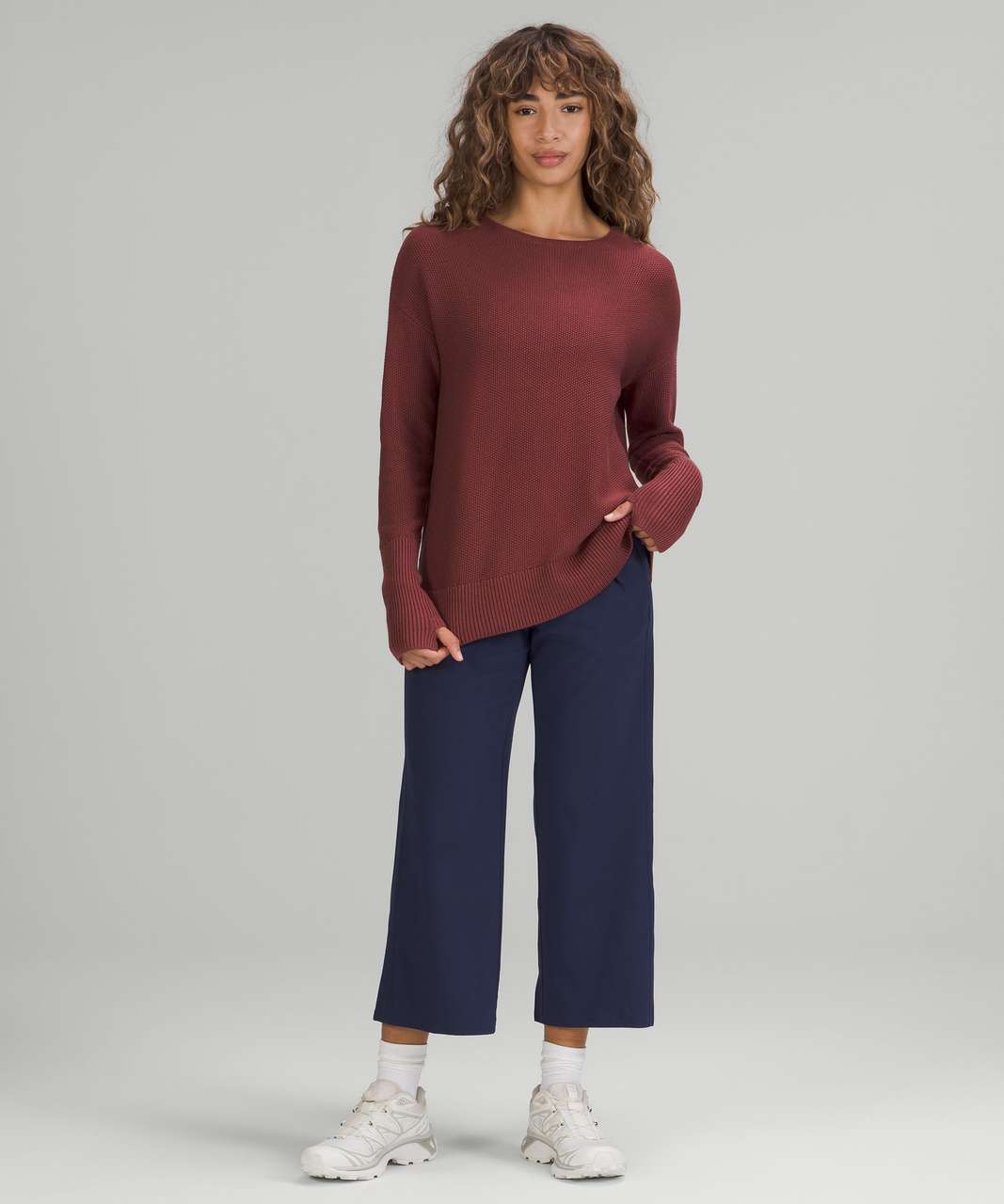 Lululemon Cashlu Crossover Back Sweater - Smoky Red