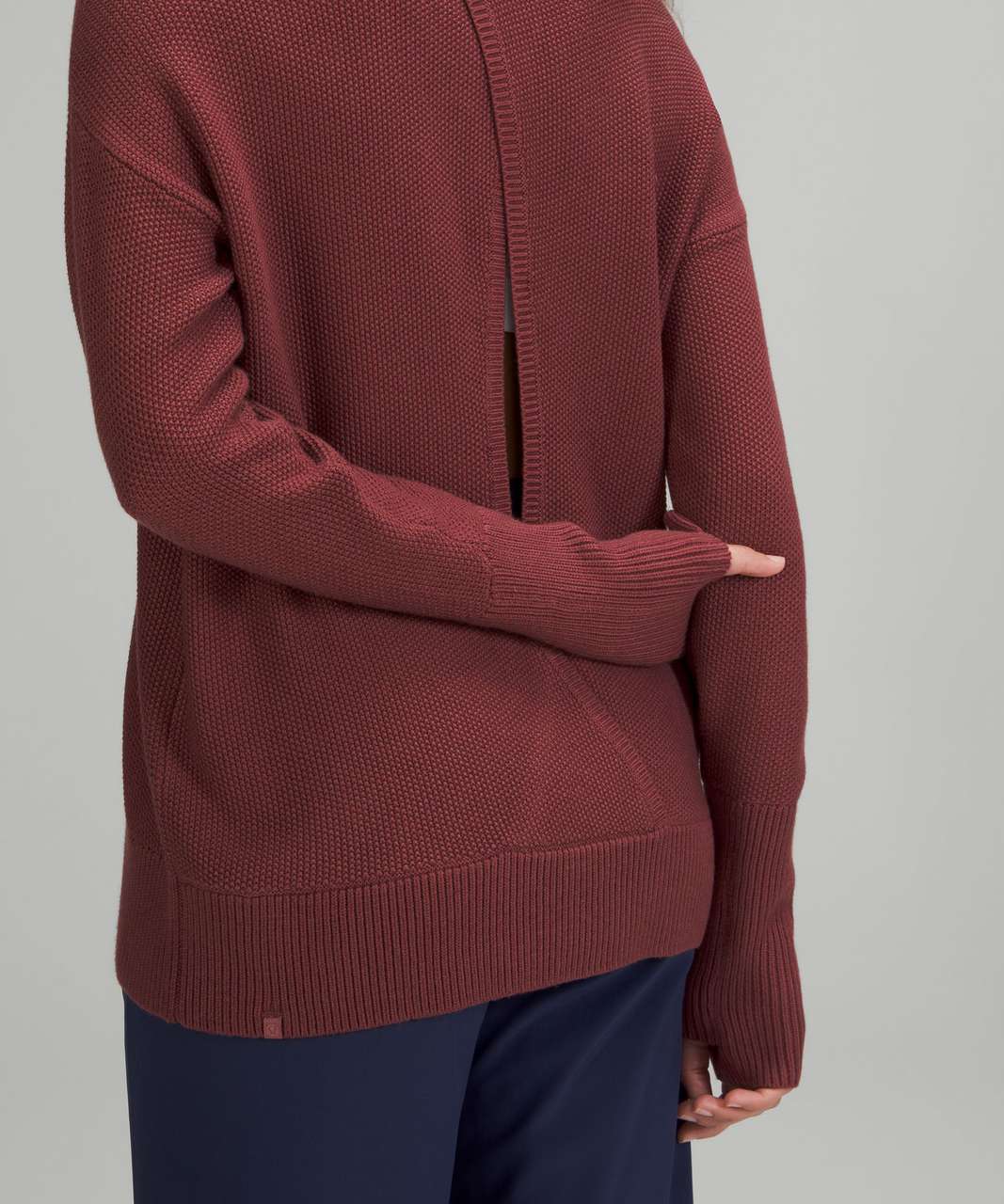 Lululemon Cashlu Crossover Back Sweater - Smoky Red