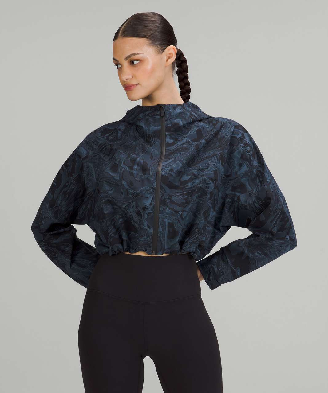 Lululemon Lightweight Cropped Jacket - Black - lulu fanatics