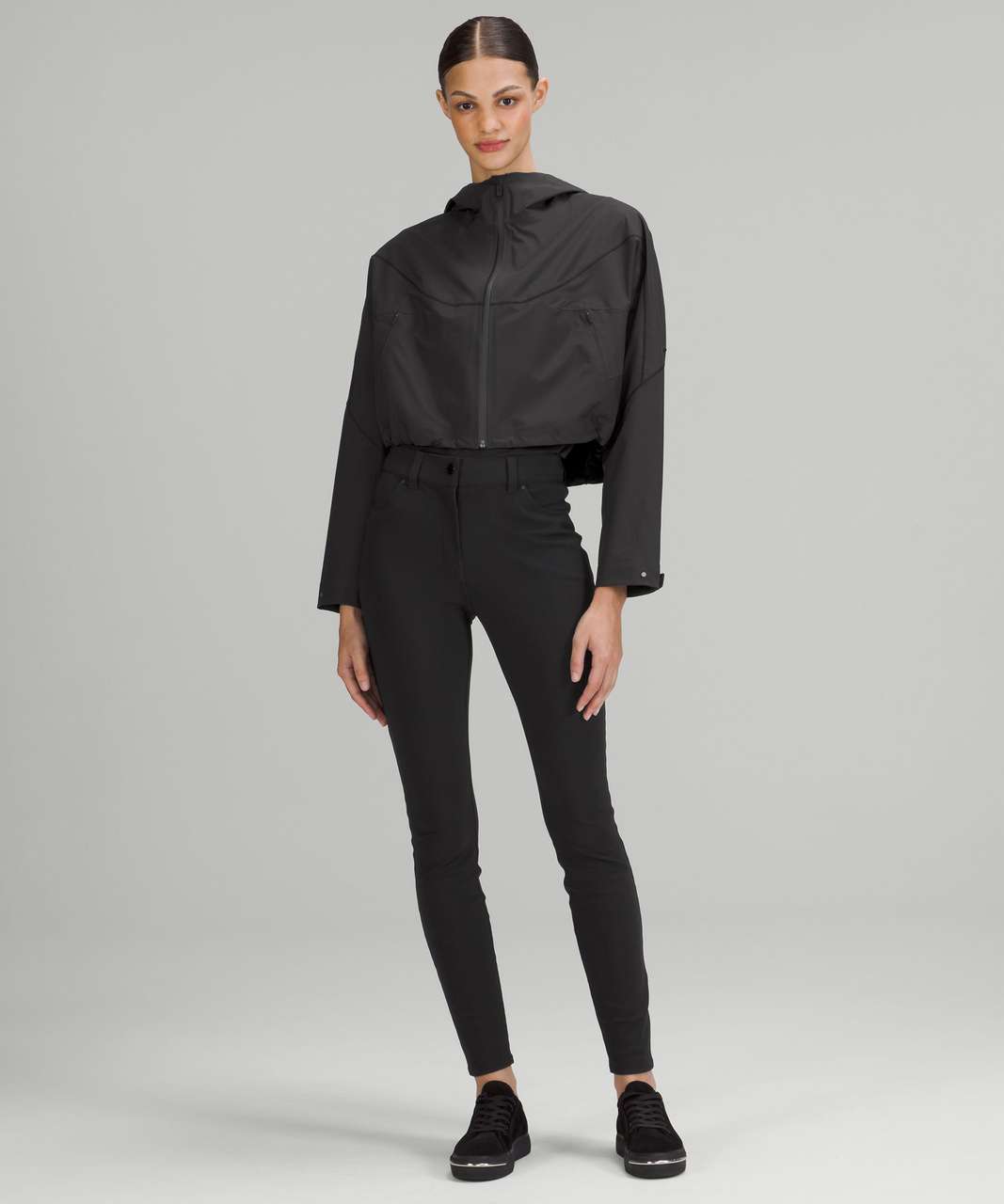 Lululemon Wunder Puff Super-Cropped Jacket - Black - lulu fanatics