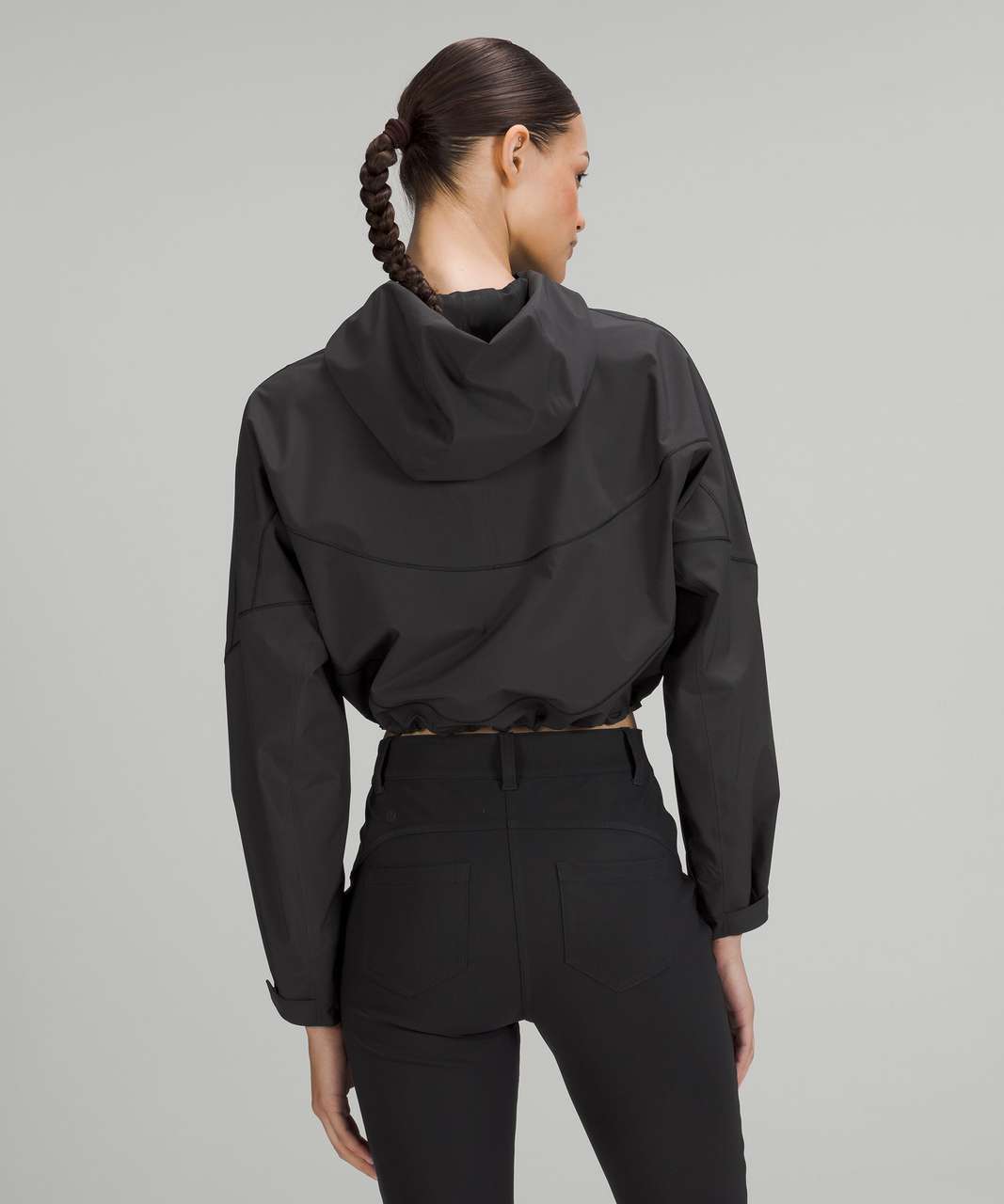 Lululemon Lightweight Cropped Jacket - Black - lulu fanatics