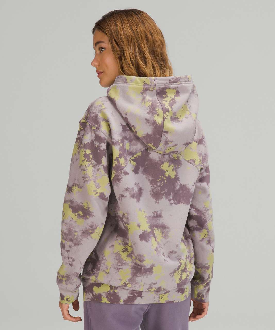 Lululemon All Yours Hoodie - Orbital Tie Dye Mauve Grey Multi