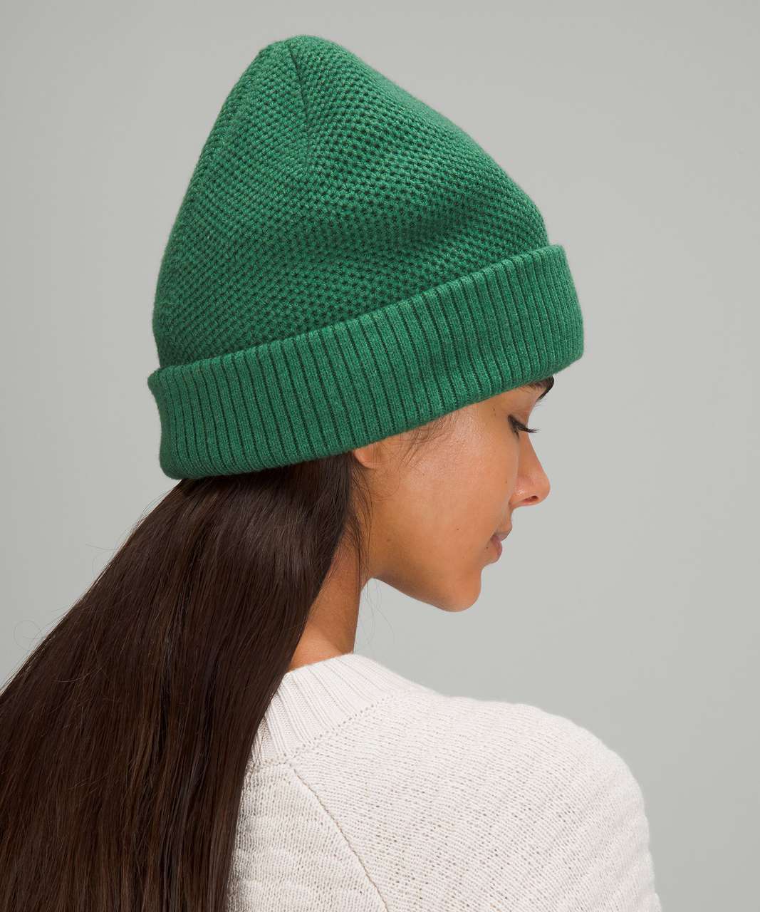 Lululemon Fleece-Lined Knit Ear Warmer - Heathered Everglade Green - lulu  fanatics