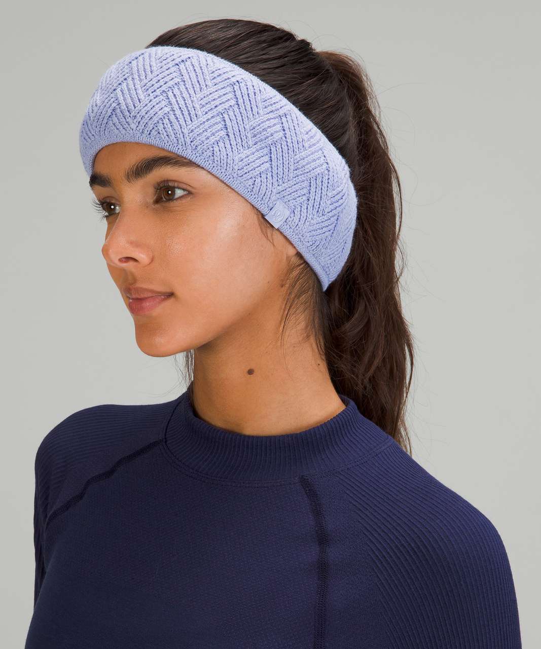 Lululemon Chevron Knit Ear Warmer - Lavender Dusk