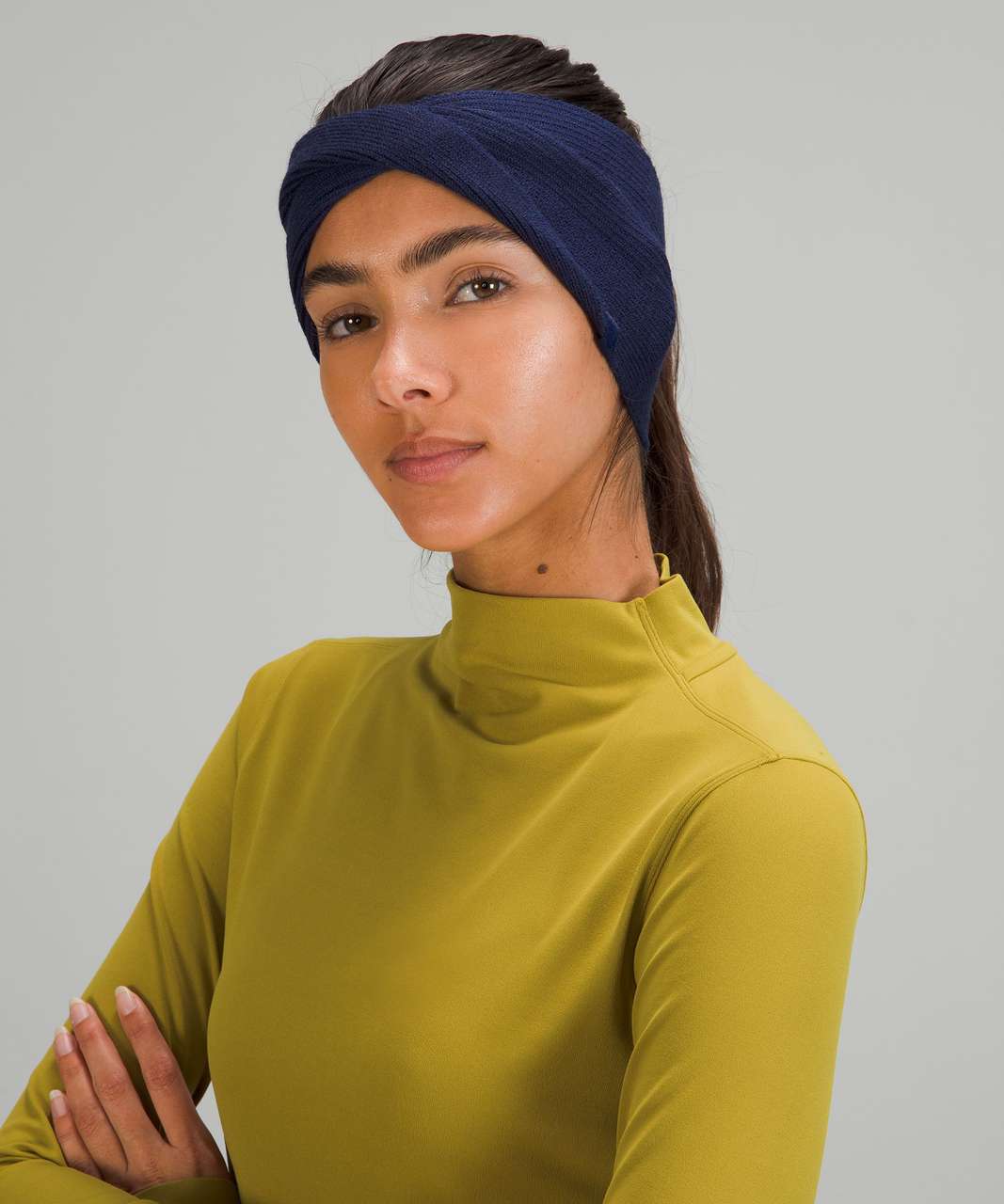 Lululemon Twist Knit Ear Warmer - Night Sea