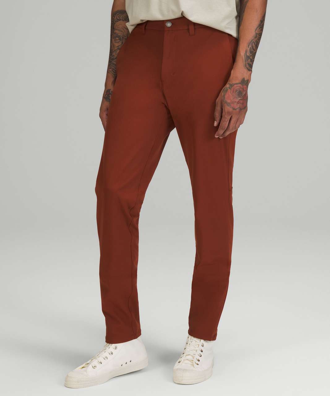lululemon athletica, Pants, Lululemon Abc Slim Utilitech Pants Mens Size  32 Brown Red