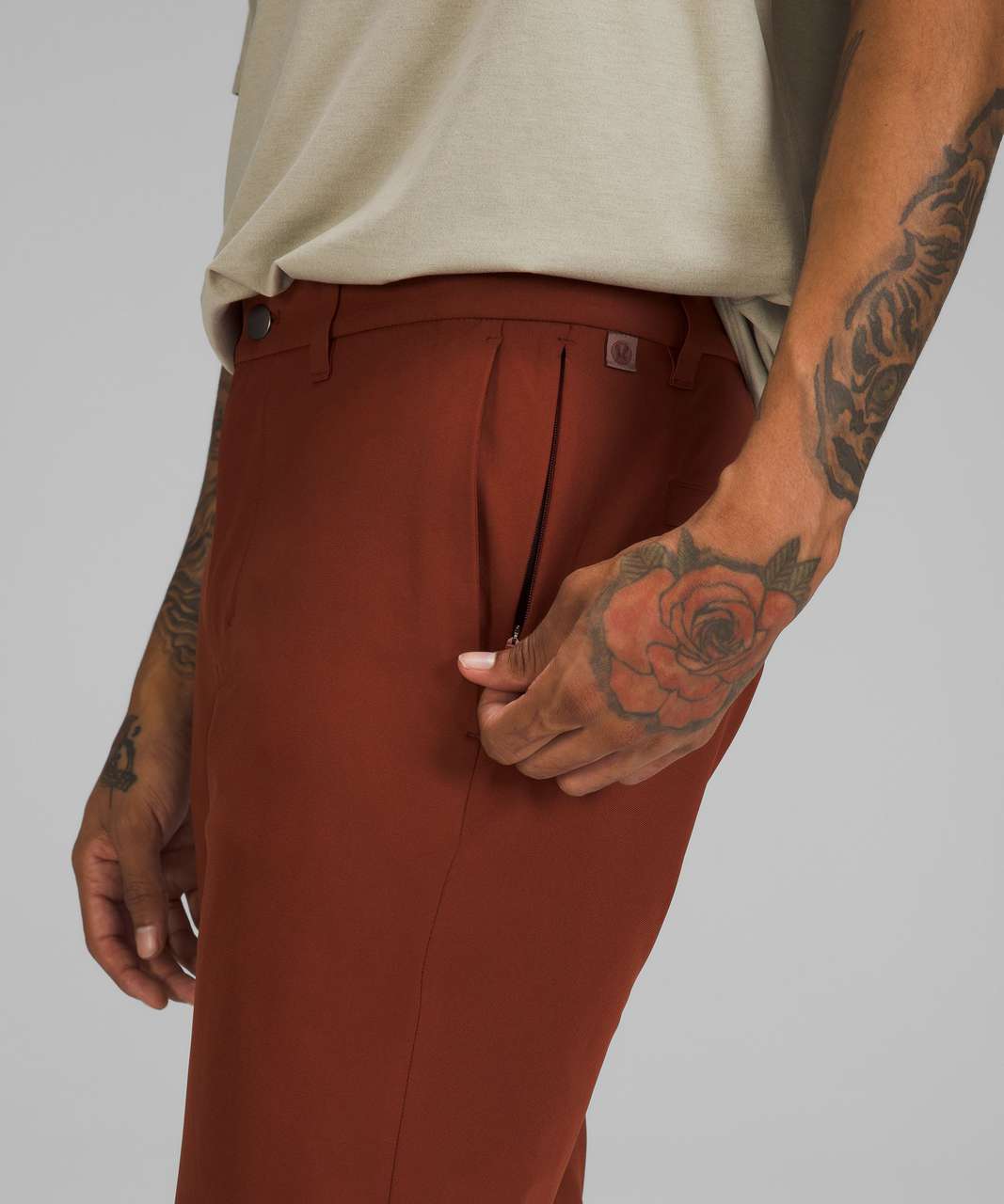 Lululemon Commission Slim-Fit Pant 34 *Warpstreme - Date Brown - lulu  fanatics