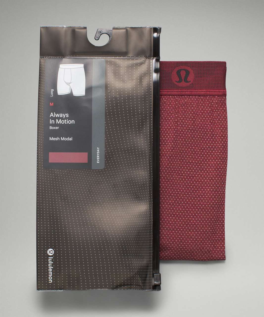 Lululemon Always In Motion Boxer Mesh 7" - Heathered Mulled Wine