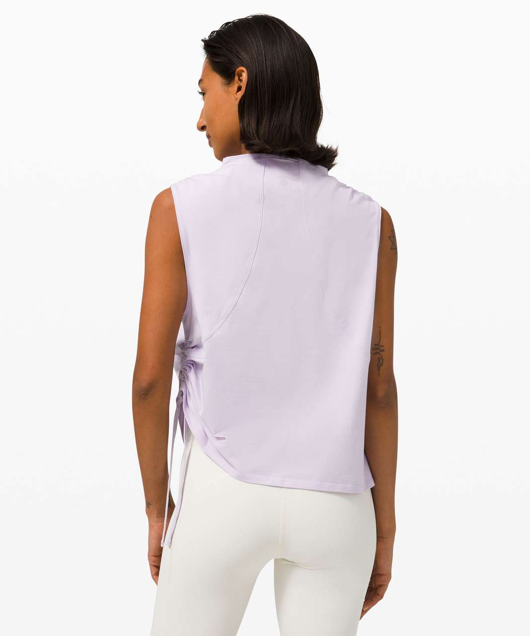 Lululemon LA Side Cinch Mock Neck Tank - Lavender Dew