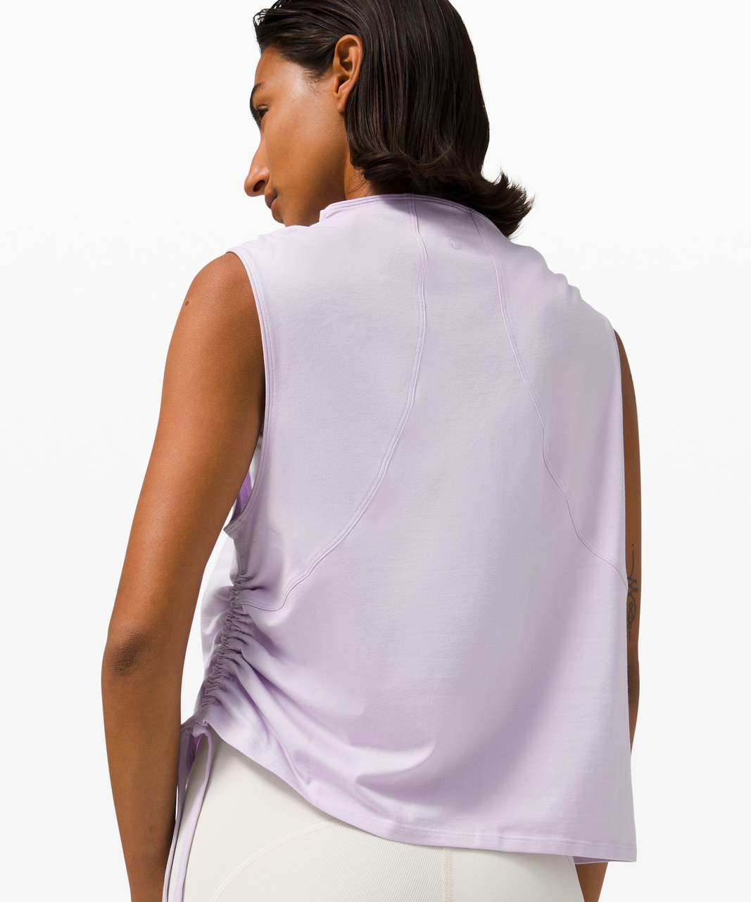 Lululemon LA Side Cinch Mock Neck Tank - Lavender Dew