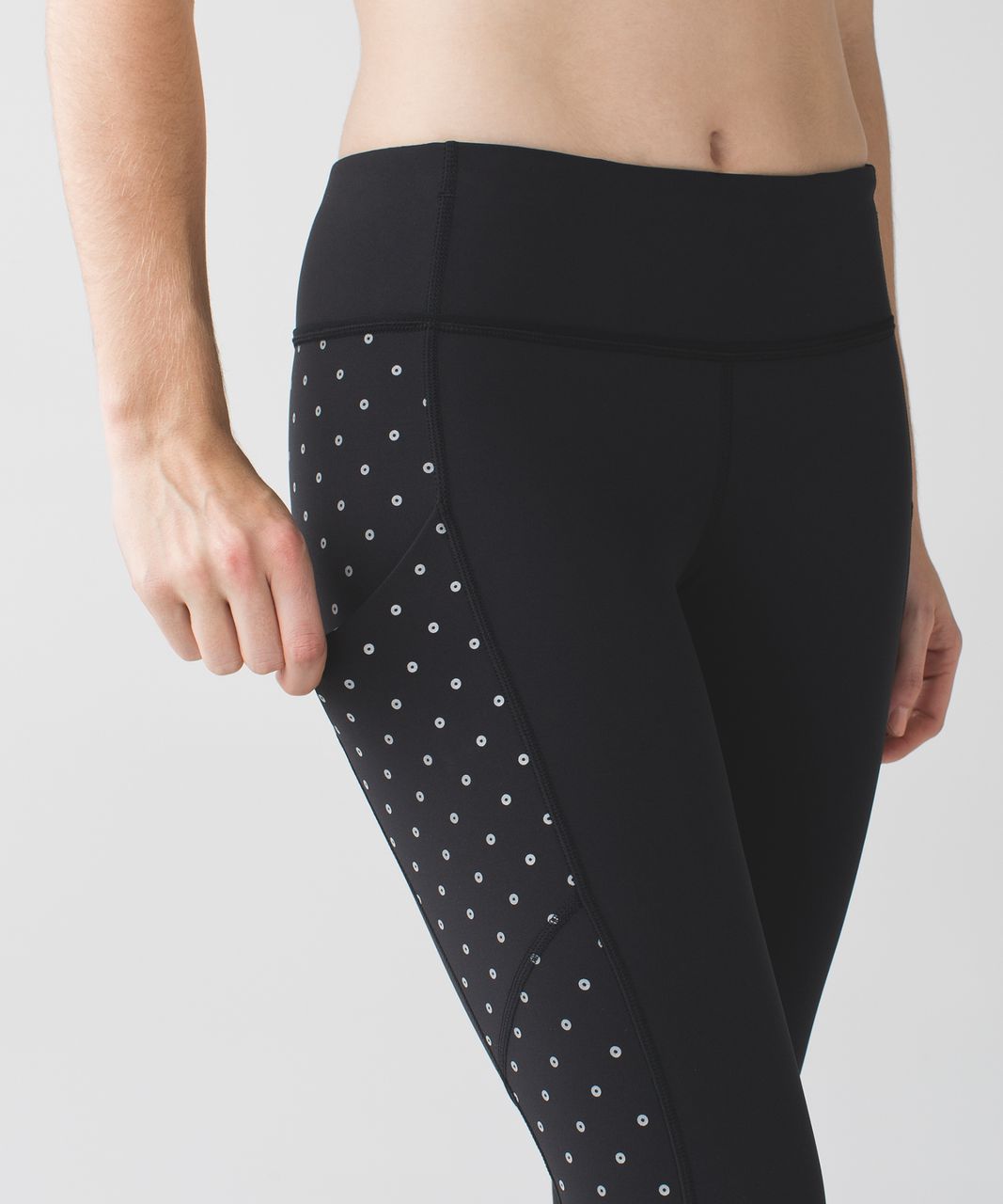 Lululemon Speed Tight IV (Brushed) - Black / Sequin Dot Black Silver