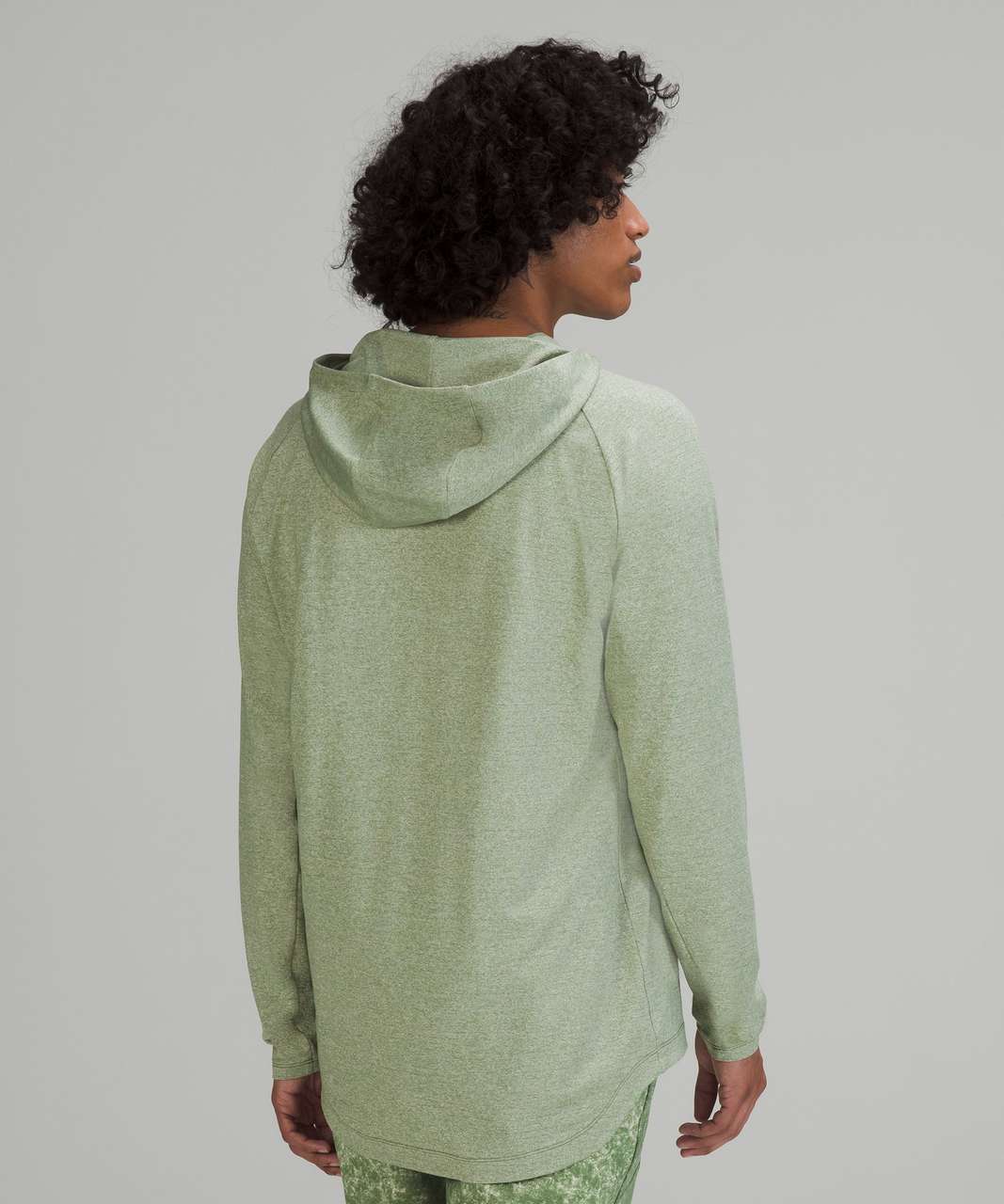 Lululemon Drysense Training Hoodie - Green Twill / White