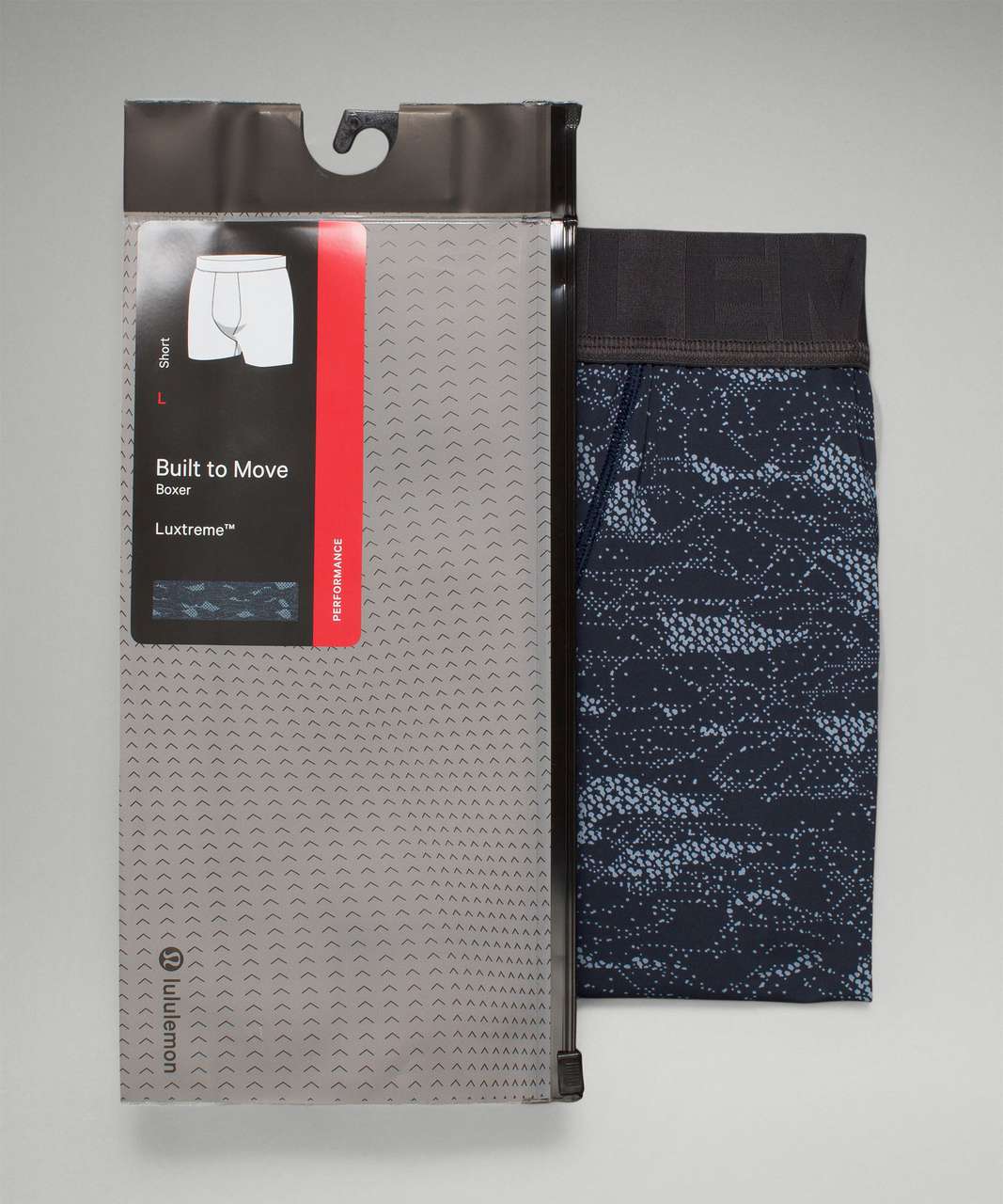 Lululemon Built to Move Boxer 5" - Rhythm Dot Chambray True Navy