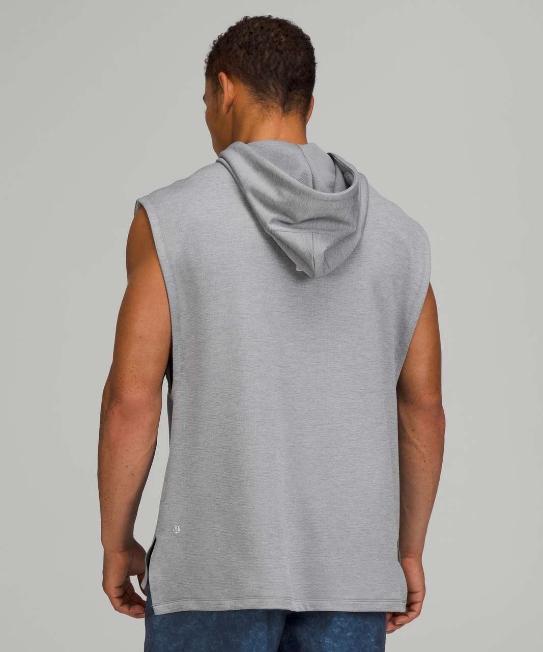 Lululemon Breaking Bounds Sleeveless Hoodie - Heathered White Opal / Rhino Grey