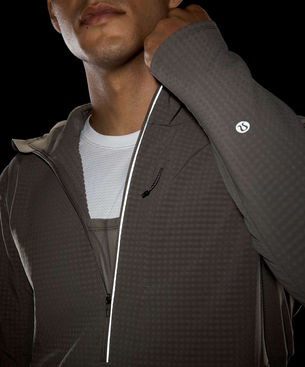 Lululemon - Cold-Terrain Mesh-Trimmed Jersey Half-Zip Hooded